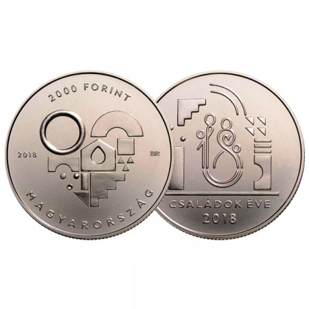 2018 * 2000 Forint Hungary "Year of the Families" BU