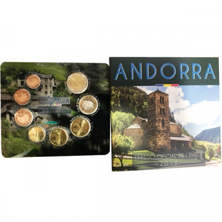 2018 * ANDORRA Official Euro Coin Set BU