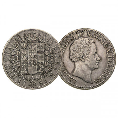 1831 A * 1 Thaler Silver German States "Prussia - Frederick William III" (KM 419) VF