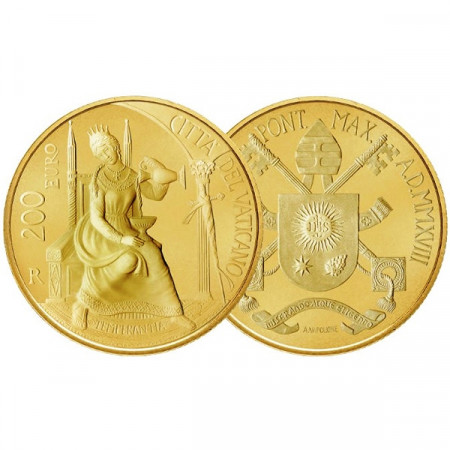 2018 * 200 Euro Gold VATICAN "Temperance" PROOF