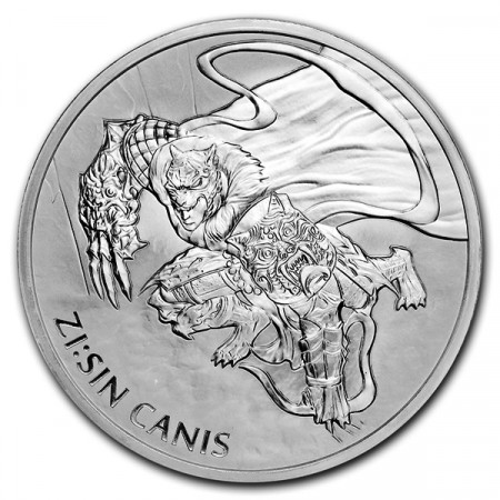 2018 * 1 Clay Silver 1 OZ South Korea "ZI:SIN Canis" BU