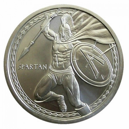 ND (2019) * Troy Ounce  1 OZ Silver Ounce "Warriors Series – Spartan" BU