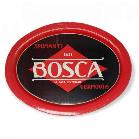 1960ca * Tin Tray "BOSCA Spumanti Vermouth - La Casa Centenaria" Italy (B)