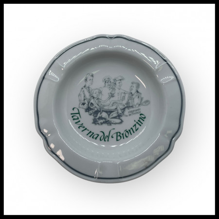 ND * Ceramic Ashtray "Taverna del Bronzino - Ristorante in Firenze, Richard Ginori" (B)