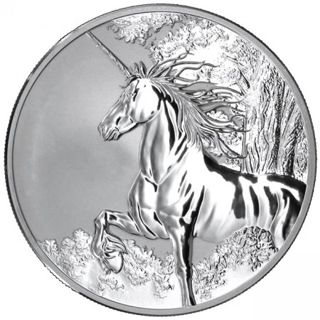 2014 * 5 Silver dollars 1 OZ Tokelau Unicorn