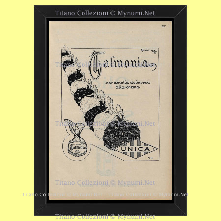 20's * Advertising Original "Talmonia - SALAMIDA, Caramella Deliziosa alla Crema" Frame