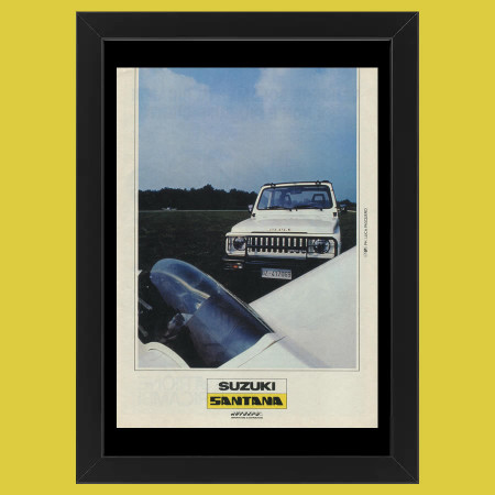 80's * Advertising Original "Suzuki, Santana Fuoristrada" Frame