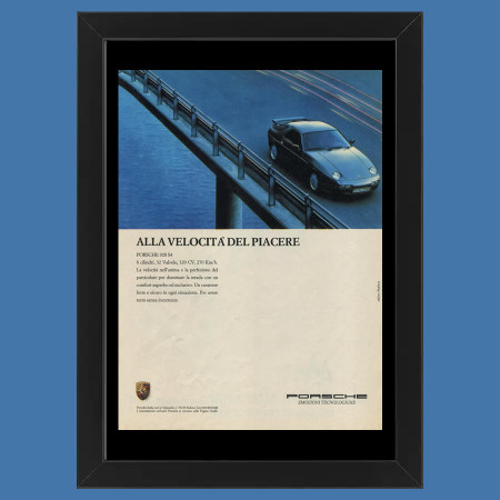 80's * Advertising Original "Porsche, 928 S4" Frame