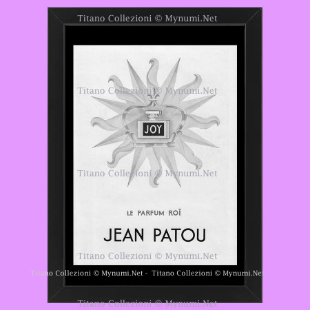 20's * Advertising Original "Jean Patou, Le Parfum Roi, Joy" Frame