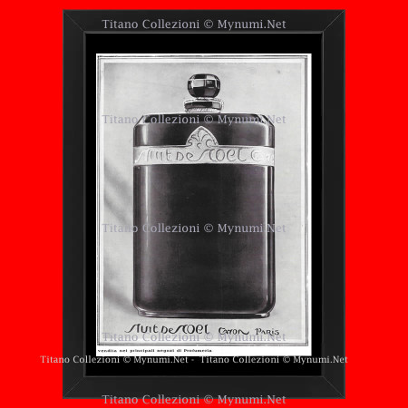 30's * Advertising Original "Caron Paris, Nuit de Noel" Frame