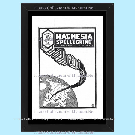 20's * Advertising Original "Magnesia, Il Migliore fra i Purganti" Frame