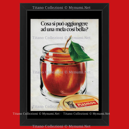 80's * Advertising Original "Plasmon, Cosa si Può Aggiungere a una Mela Così Bella?" Frame