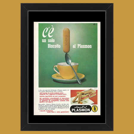 60's * Advertising Original "Plasmon, C'è Un Solo Biscotto al Plasmon" Frame