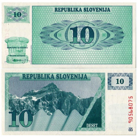 1990 * Banknote Slovenia 10 Tolarjev  (p4a) UNC