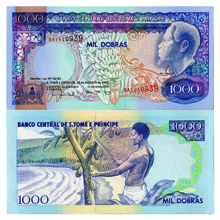 1993 * Banknote Sao Tomé e Príncipe 1000 Dobras (p64) UNC