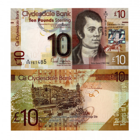 2009 * Banknote Scotland 10 pound UNC