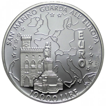 1996 * 10000 lire San Marin silver San Marin watch Europe proof