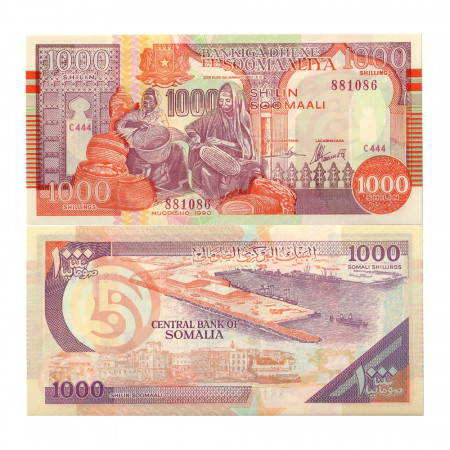 1990 * Banknote Somalia 1000 Shilin - 1000 Shillings (p37a) UNC