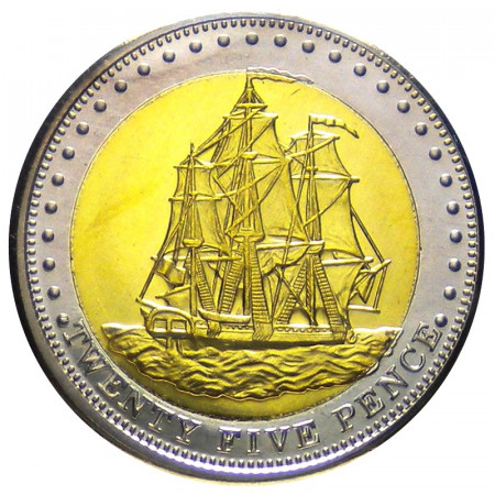 2008 * 25 pence Tristan da Cunha Sailing ship