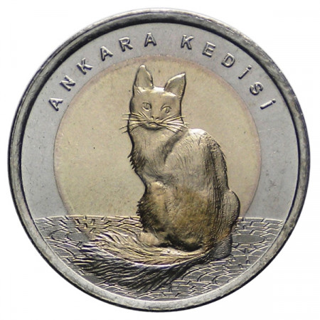 2015 * 1 Lira Turkey "Turkish Angora Cat"