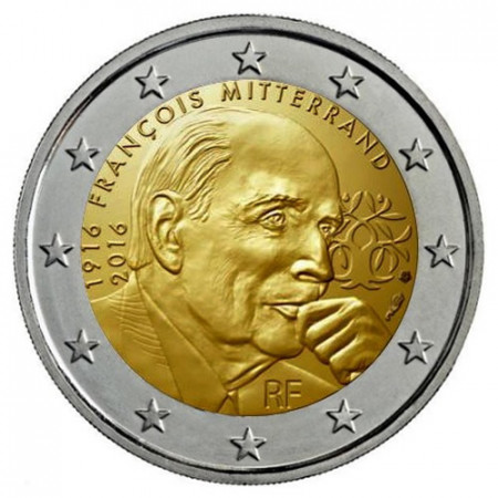 2016 * 2 Euro FRANCE "100 Years Birth of François Mitterrand" UNC 