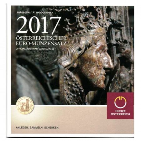 2017 * AUSTRIA Official Euro Coin Set "500th Tomb of Friedrich III" BU