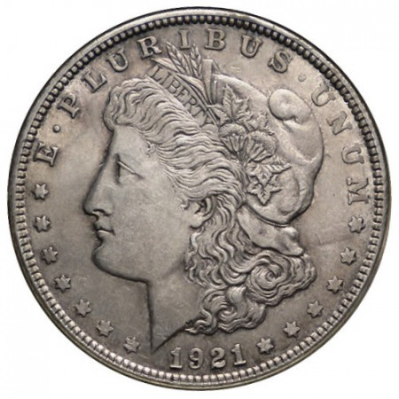 1921 (P) * 1 Dollar Silver United States "Morgan" Philadelphia (KM 110) Coated XF