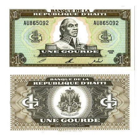 1992 * Banknote Haiti 1 Gourde "Louverture" (p259a) UNC