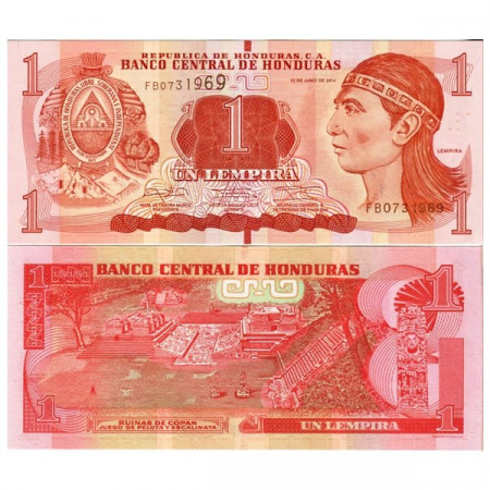 2014 * Banknote Honduras 1 Lempira "Lempira" (pNew) UNC