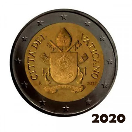 2020 * 2 Euro VATICAN "Coat of Arms of Pope Francis" Year VII BU