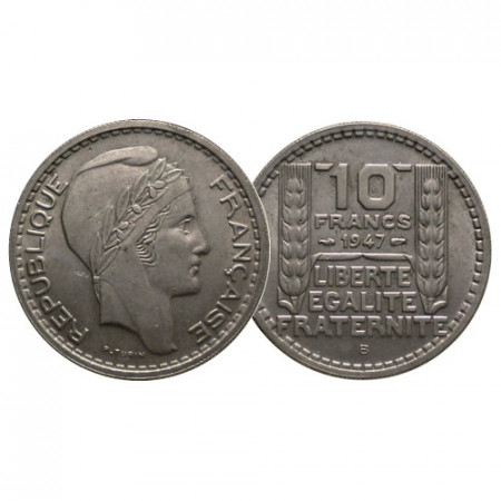 1947 B * 10 Francs France "Turin" (KM 909.2) XF