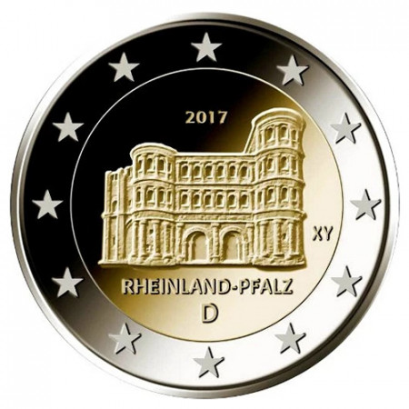 2017 * 2 Euro GERMANY "Porta Nigra in Trier - Rhineland-Palatinate" UNC