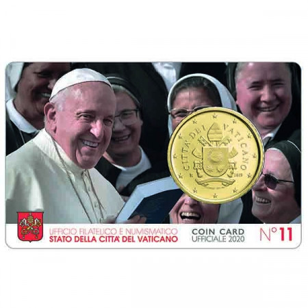 2020 * Coincard VATICAN 50 Cents "Pope Francis" N.11