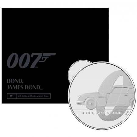 2020 * 5 Pounds Great Britain "007 James Bond - Aston Martin DB5" BU