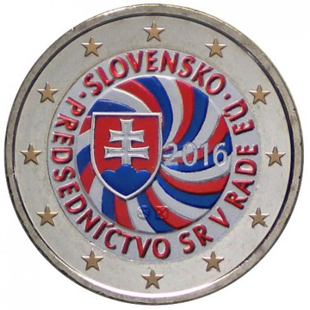 2016 * 2 Euro SLOVAKIA "Slovak Presidency European Union" Colored