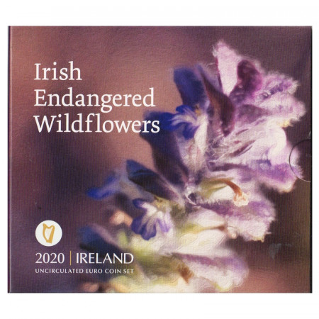 2020 * IRELAND Official Euro Coin Set "Endangered Irish Flowers" BU