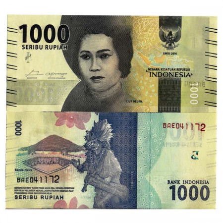 2016 * Banknote Indonesia 1000 Rupiah "National Heroes - Meutia" (pNew) UNC