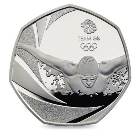 2016 * 50 Pence Great Britain "Rio 2016 Olympic Games" UNC