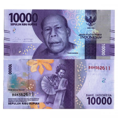 2016 * Banknote Indonesia 10.000 Rupiah "National Heroes - Kaisiepo" (pNew) UNC