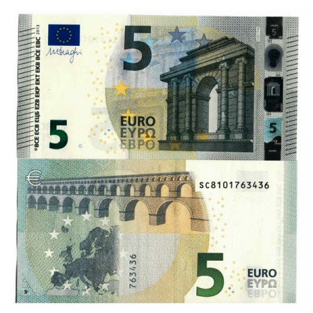 2013 S * Banknote Italy European Union 5 Euro "Type 2 – Draghi" (S001) UNC
