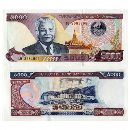 1997 * Banknote Laos 5000 Kip "Kaysone Phomvihane" (p34a) UNC