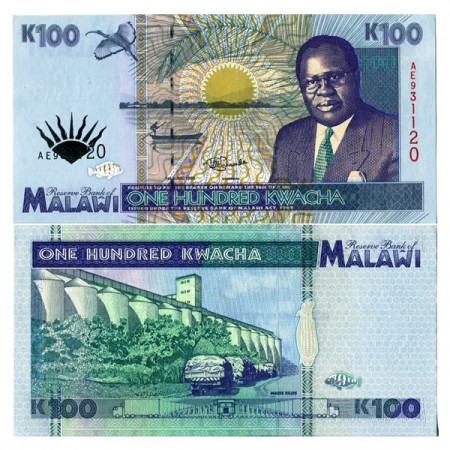 1995 * Banknote Malawi 100 Kwacha "President B Muluzi" (p34) UNC