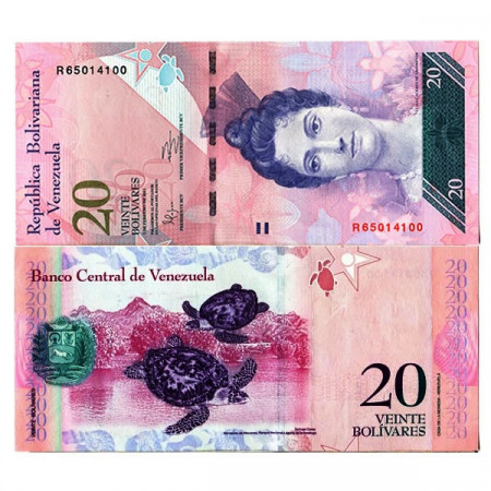 2011 * Banknote Venezuela 20 Bolivares "Luisa Cáceres de Arismendi" (p91e) UNC