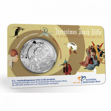 2016 * 5 Euro NETHERLANDS "Jheronimus Bosch" Coincard