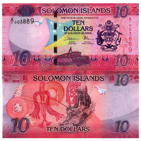 ND (2017) * Banknote Solomon Islands 10 Dollars "Flag - Weaver" (pNew) UNC