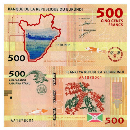 2015 * Banknote Burundi 500 Francs (pNew) UNC