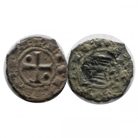 ND (1254-1258) * 1 Denaro Italy-Brindisi "Conrad II - Kingdom of Sicily" (MIR 310) aVF