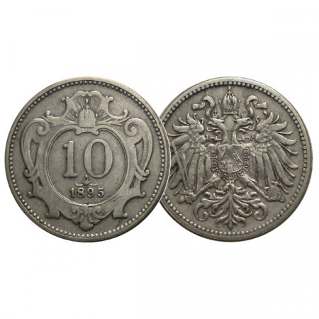 1895 * 10 Heller Austria "Franz Joseph I" (KM 2802) VF