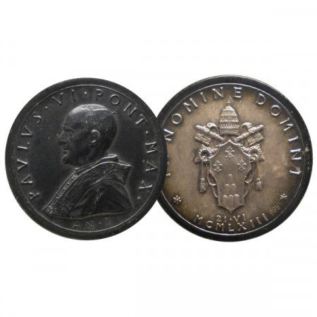 1963 * Medal VATICAN "Pope Paul VI - Anno I Elevazione - Opus Giampaoli" XF