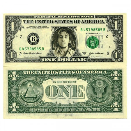 2003 A * Banknote United States 1 Dollar "Celebrity  - Bob Marley" (pCL10) UNC